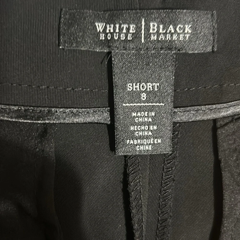 White House Black Market High Waist Black Shorts - Picture 2 of 6